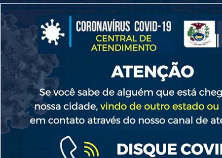 Disque Covid é criado para denúncias de aglomerações e pessoas vindas de outras cidades para Jateí