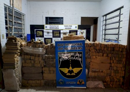 Após acidente de carro, jovem é preso com quase uma tonelada de maconha em Ponta Porã