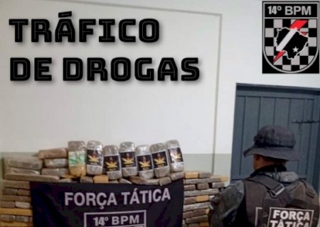 Em Deodápolis, Tático apreende mais de meia tonelada de maconha e 9 quilos de skank
