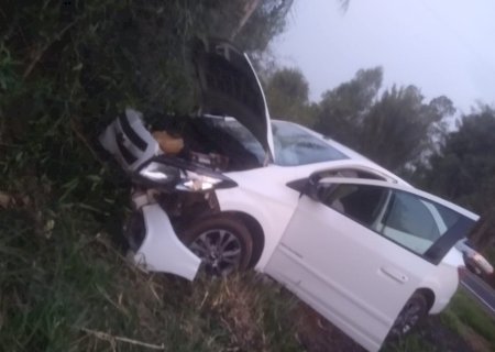 Acidente deixa homem ferido na BR-376 entre Deodápolis e Ivinhema