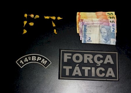Força tática apreende menor por tráfico de Drogas durante a abordagem em Deodápolis