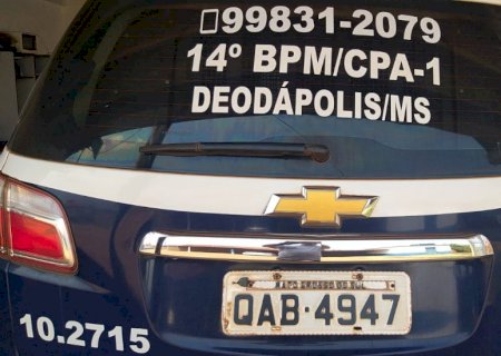 Policiais Militares de Deodápolis atendem ocorrência de roubo qualificado