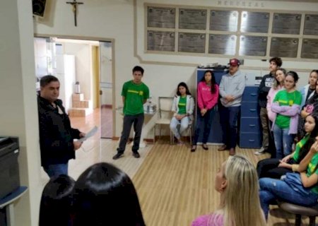 Em Jateí, estudantes visitam Câmara e conhecem lei que garante bolsa universitária
