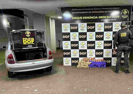 Maconha avaliada em R$ 173 mil é apreendida dentro de carro em Nova Alvorada do Sul
