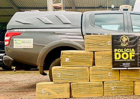 DOF apreende carga de maconha avaliada em mais de meio milhão de reais, na MS-180, em Iguatemi