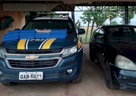 PRF apreende 35 kg de maconha em Nova Andradina