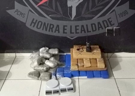 Ponto de distribuição de drogas é fechado e homem preso, em Campo Grande