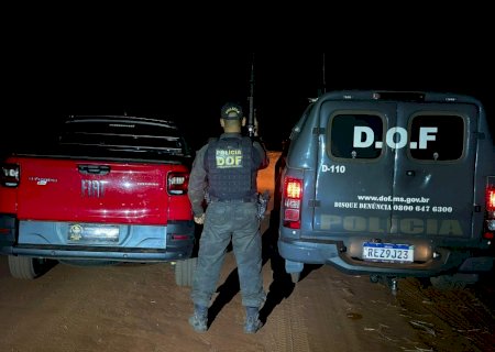 DOF recupera na região de Itaquiraí, veículo furtado no Paraná