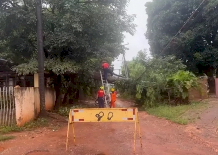 Chuvas alagam rodovias e deixam moradores sem energia em Jardim