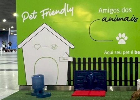 Campo Grande vira referência e área ‘pet-friendly’ será instalada em outros aeroportos do país