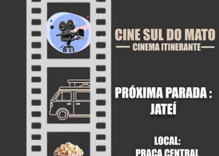 Cinema ao ar livre: Jateí recebe hoje o Projeto “Cine Sul do Mato”