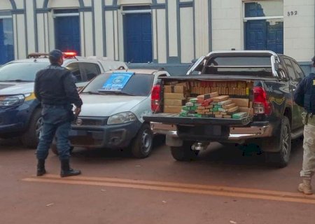 PRF e PM apreendem 2,2 toneladas de maconha em Bela Vista