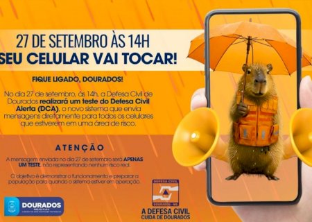 Alerta: seu celular vai apitar em teste da Defesa Civil no dia 27