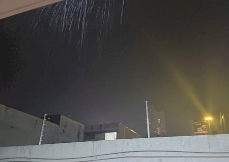 Campo Grande tem chuva com vendaval, granizo e queda de temperatura
