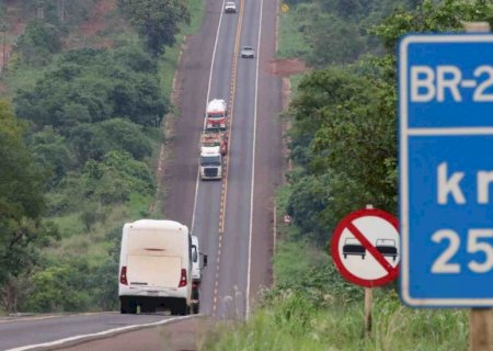 Projeto de duplicação da BR-262 em MS vai custar R$ 6,1 milhões
