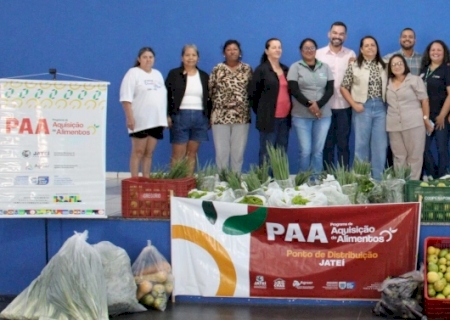 Assistência Social de Jateí recebe produção do Programa de Aquisição de Alimentos