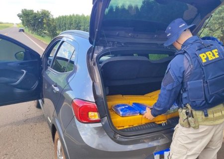 PRF apreende 169 Kg de maconha em Água Clara (MS)