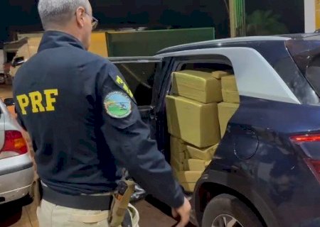 PRF apreende 1,2 tonelada de maconha em Dourados (MS)