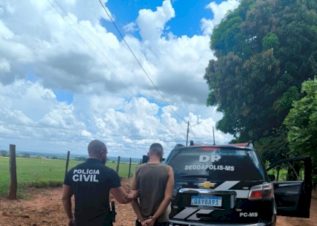 Polícia Civil prende acusado de homicídio em Deodápolis