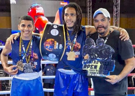 Sele&ccedil;&atilde;o de MS &eacute; vice-campe&atilde; no Centro-Oeste Open de Boxe com 7 medalhas