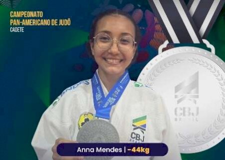 Atleta de MS conquista a medalha de prata no Pan-Americano Cadete de Jud&ocirc;>