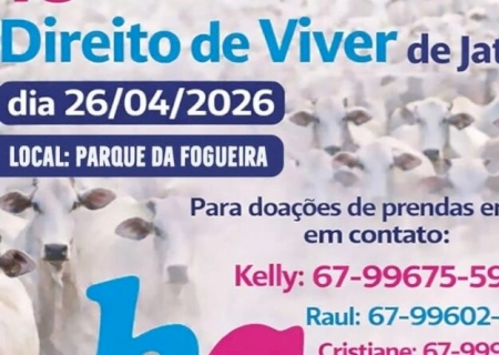 Jateí faz Leilão Direito de Viver no domingo, dia 26, para ajudar Hospital de Amor