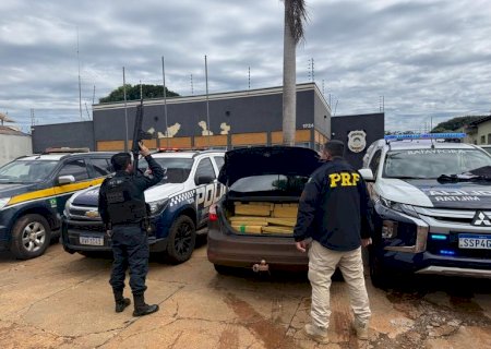 PRF e PM apreendem 509 Kg de maconha em Batayporã (MS)>