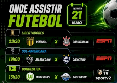 Jogos de Corinthians e Atlético-MG fecham rodada de futebol sul-americano