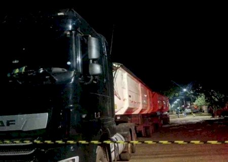 Criança morre após ser atropelada por carreta em bairro de Campo Grande>