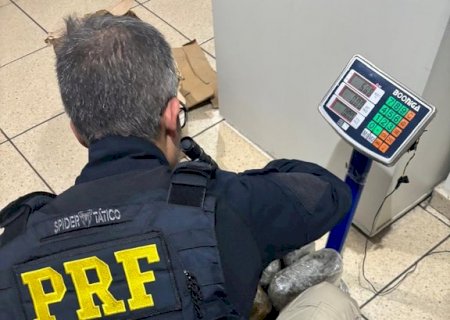 PRF apreende 11 Kg de skunk em Água Clara (MS)>