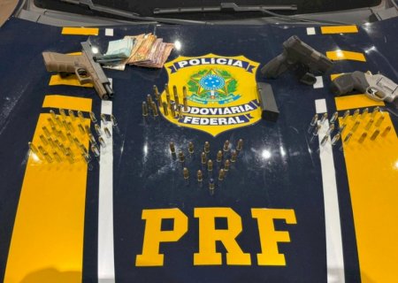 A caminho de Minas para roubar caminhonetes, trio armado é preso em MS