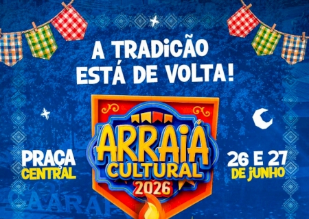 Arraiá Cultural 2026 resgata tradição junina e promete movimentar a Praça Central de Caarapó>