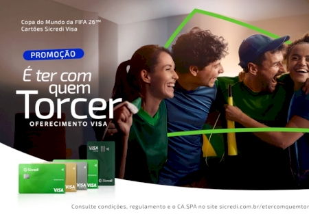 Promoção “É ter com quem torcer”, de Sicredi e Visa, ganha força na reta para a Copa do Mundo da FIFA™ com prêmios de até R$ 10 mil>