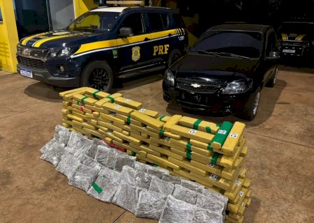 PRF apreende 174 Kg de maconha em Três Lagoas (MS)