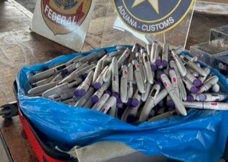 Com MS na rota, apreensão de canetas emagrecedoras cresce 20 vezes em 2 anos