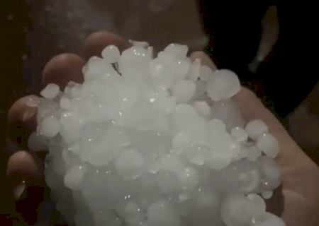 Chuva forte acompanhada de granizo atinge região entre Nova Itamarati e Itahum