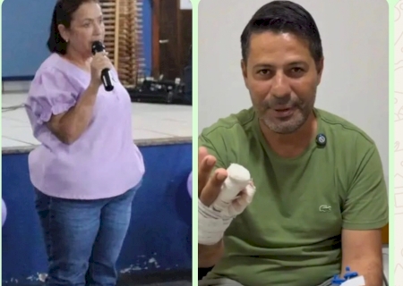 Pé e mão: Prefeita de Jateí e prefeito de Vicentina se acidentam no intervalo de uma semana>