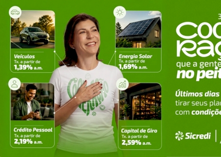 Campanha de aniversário da Sicredi Centro-Sul MS/BA entra na reta final com crédito facilitado e descontos em seguros>