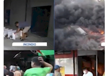 Incêndio destrói parte de uma das feiras mais movimentadas da fronteira>