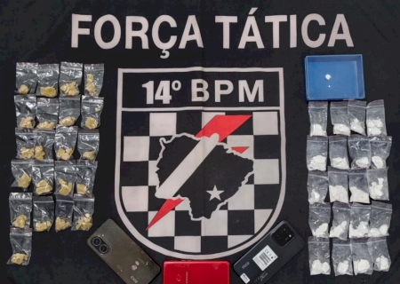 Força Tática prende 3 pessoas por tráfico e associação para o tráfico em Fátima do Sul>