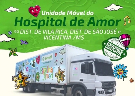 Carreta contra o câncer vai atender mulheres em Vicentina, São José e Vila Rica>