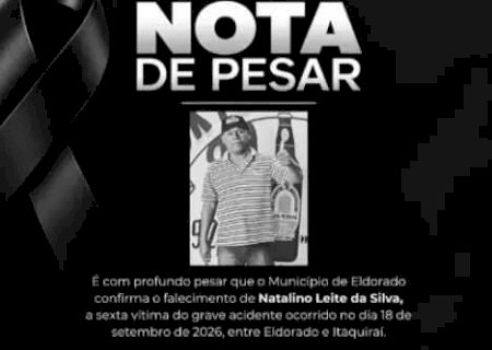 Morre sexta vítima de acidente entre van da saúde e carro na BR-163>
