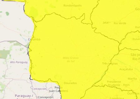 Tempo fechado: MS segue sob alerta de tempestades nesta sexta-feira>