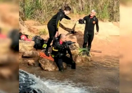 Em Amambai, corpo de menina de 12 anos que escorregou em pedra e caiu em rio é encontrado>