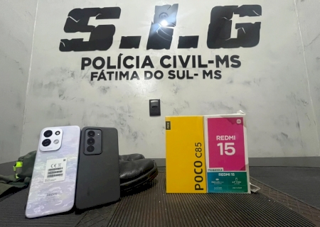 VÍDEO: 'Fantasma” do furto é identificado pela Polícia Civil de Fátima do Sul e três celulares são recuperados em Dourados>